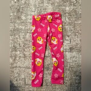 Baby Shark Pink print Kids Leggings size 2T